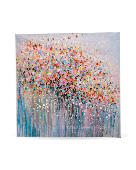 VON CASA Abstract Hand Made Oil Painting, Gallery Wraped, Multicolour, Canvas - Von Casa