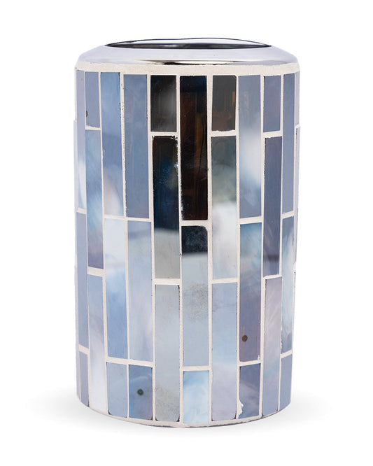 VON CASA Toothbrush Holder, Silver, Glass