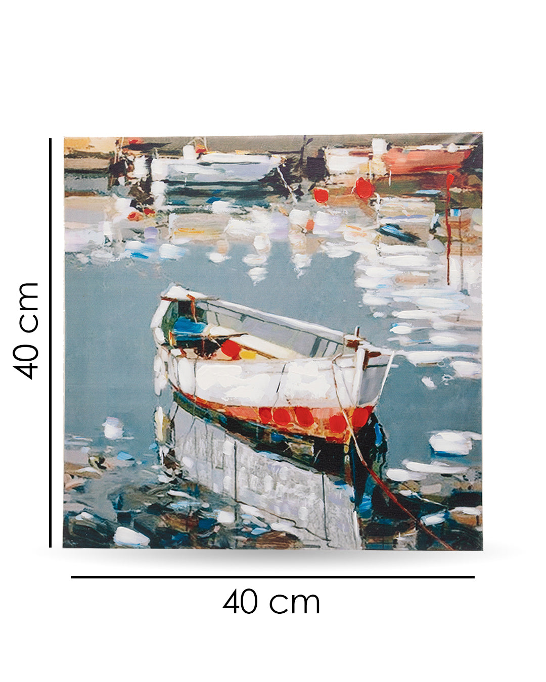 Naav Hand Made Oil Painting, Gallery Wraped, Multicolour, Canvas
