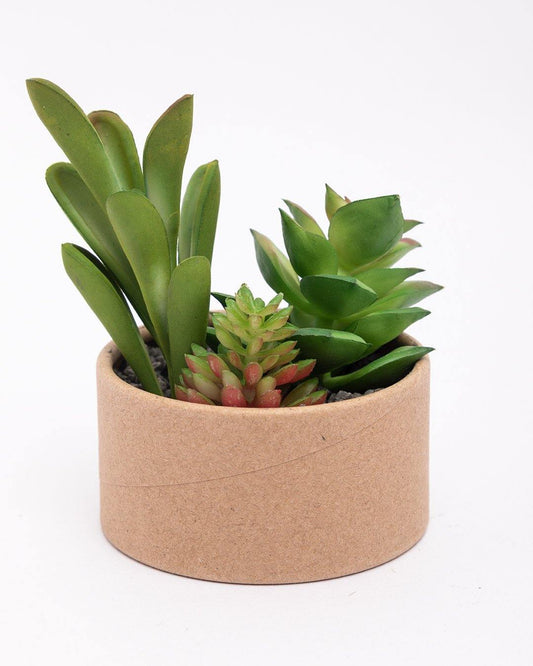 VON CASA Artificial Flower with Pot, Multicolour, Plastic & Paper