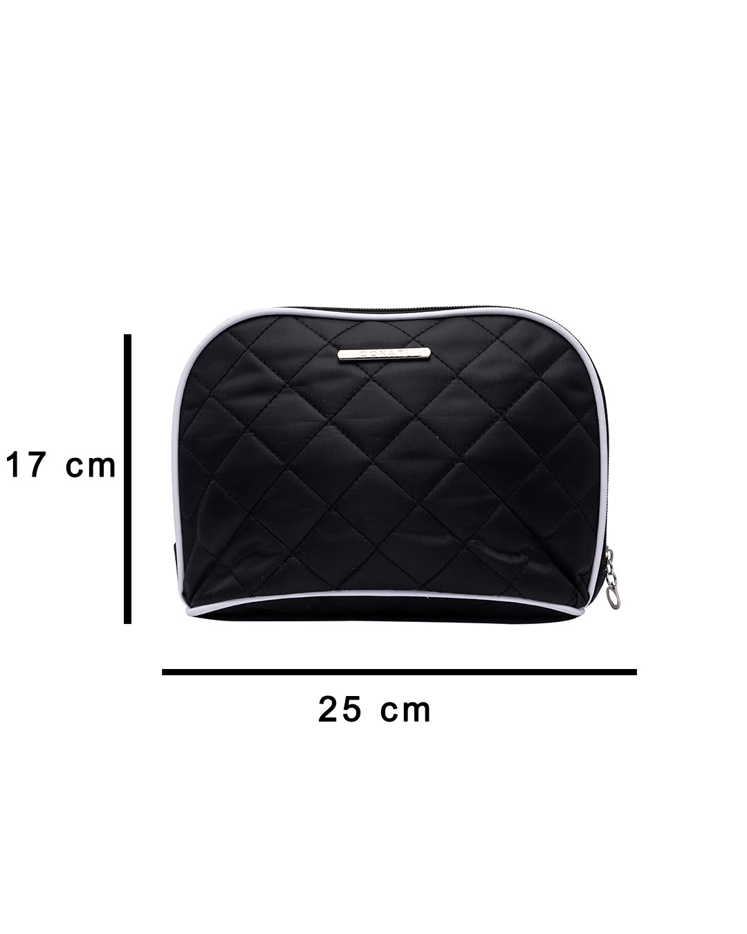 VON CASA Cosmetic Bag, for Home & Travel, Black, Polyester