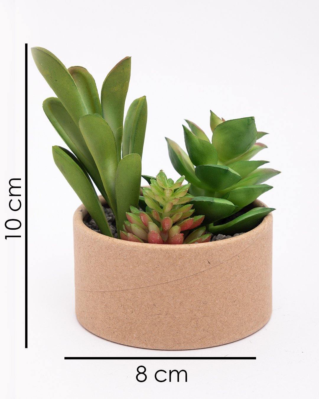 VON CASA Artificial Flower with Pot, Multicolour, Plastic & Paper