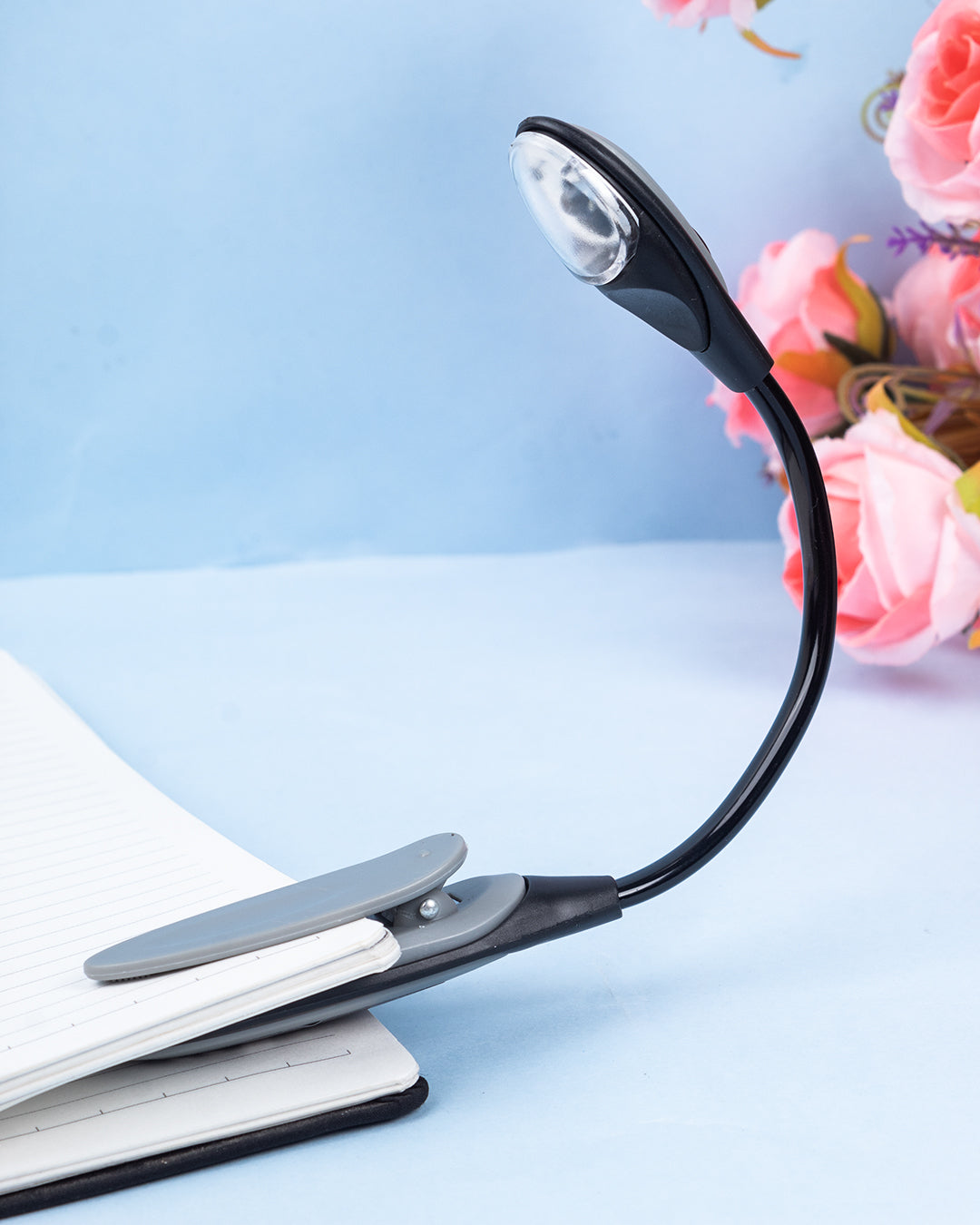 VON CASA Clip Reading Light, Plastic, Black