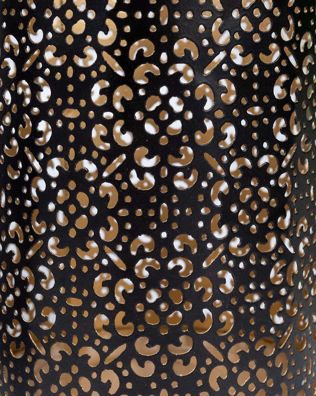 Lighting Moroccan Votive T-Light Holder, Black, Iron