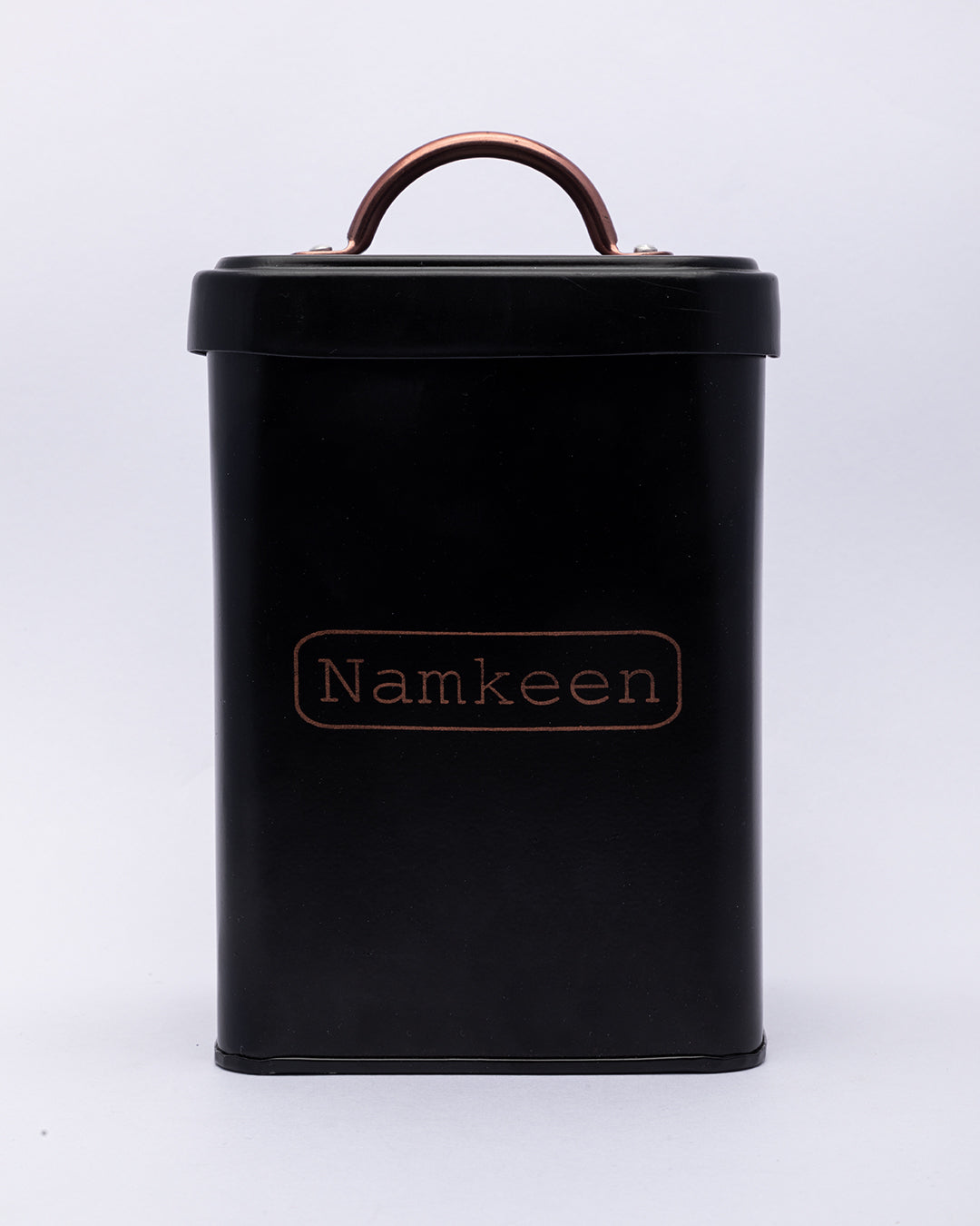 VON CASA Namkeen Jar with Lid - (Black, 1900mL)