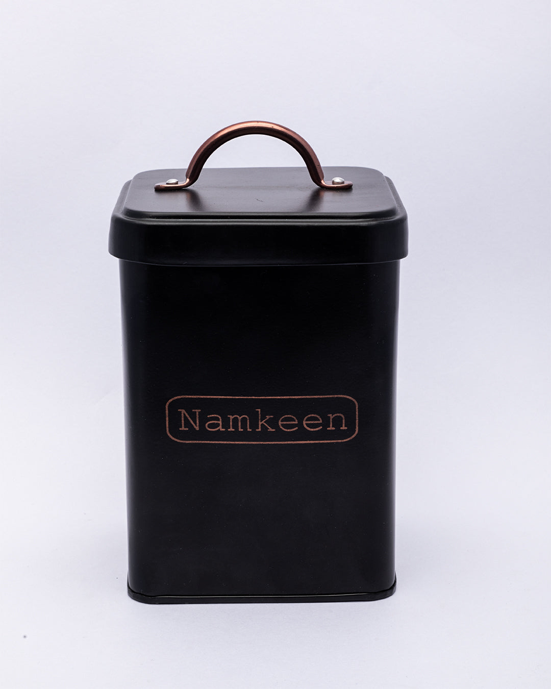 VON CASA Namkeen Jar with Lid - (Black, 1900mL)