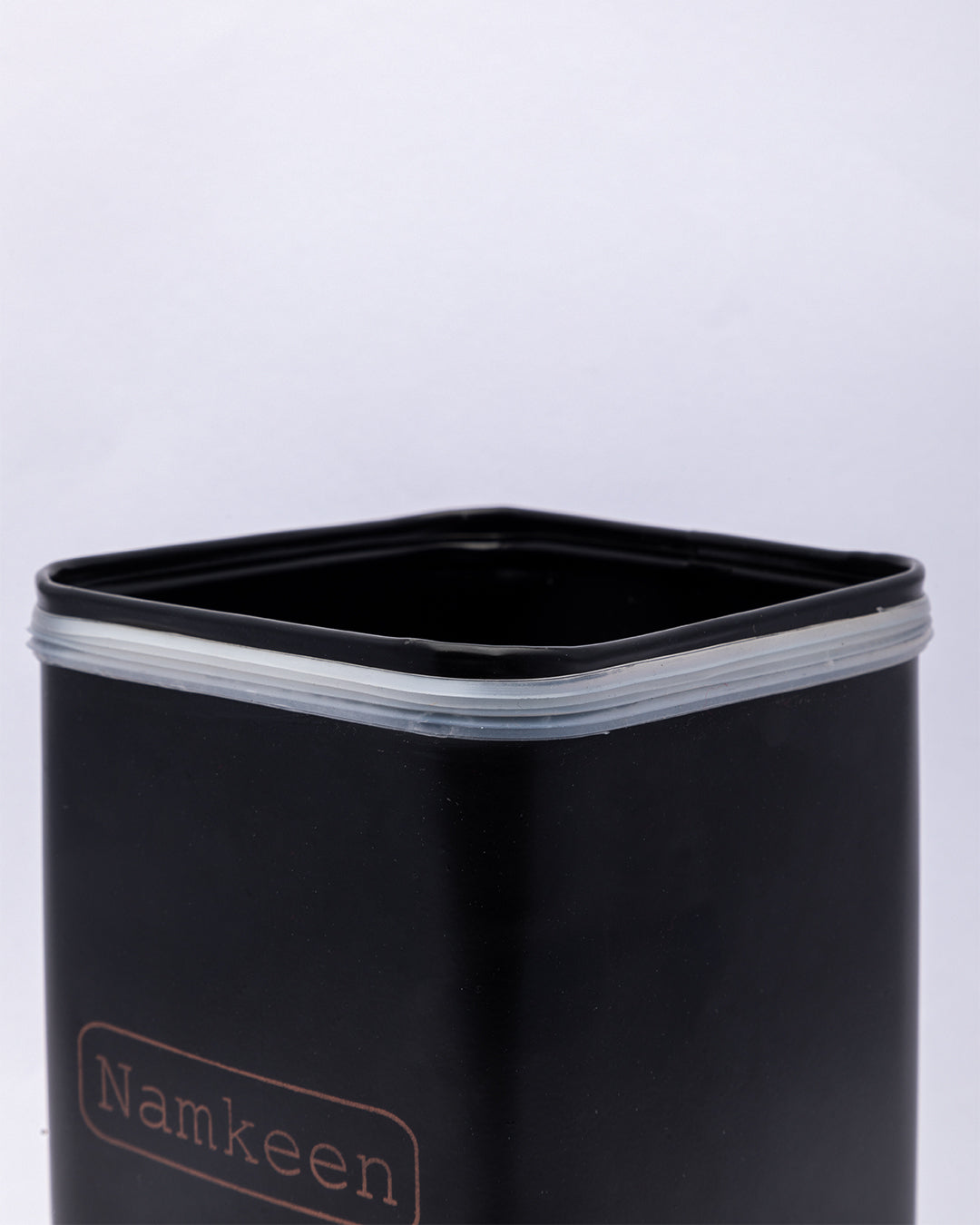 VON CASA Namkeen Jar with Lid - (Black, 1900mL)