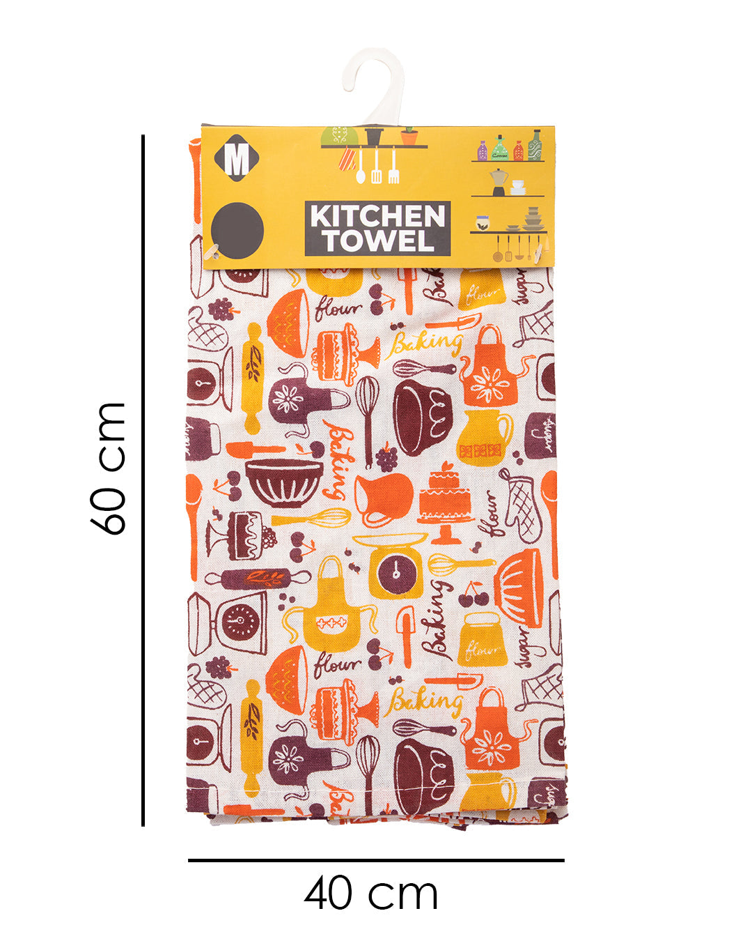 VON CASA Kitchen Towels, Multicolour, Cotton, Set of 6