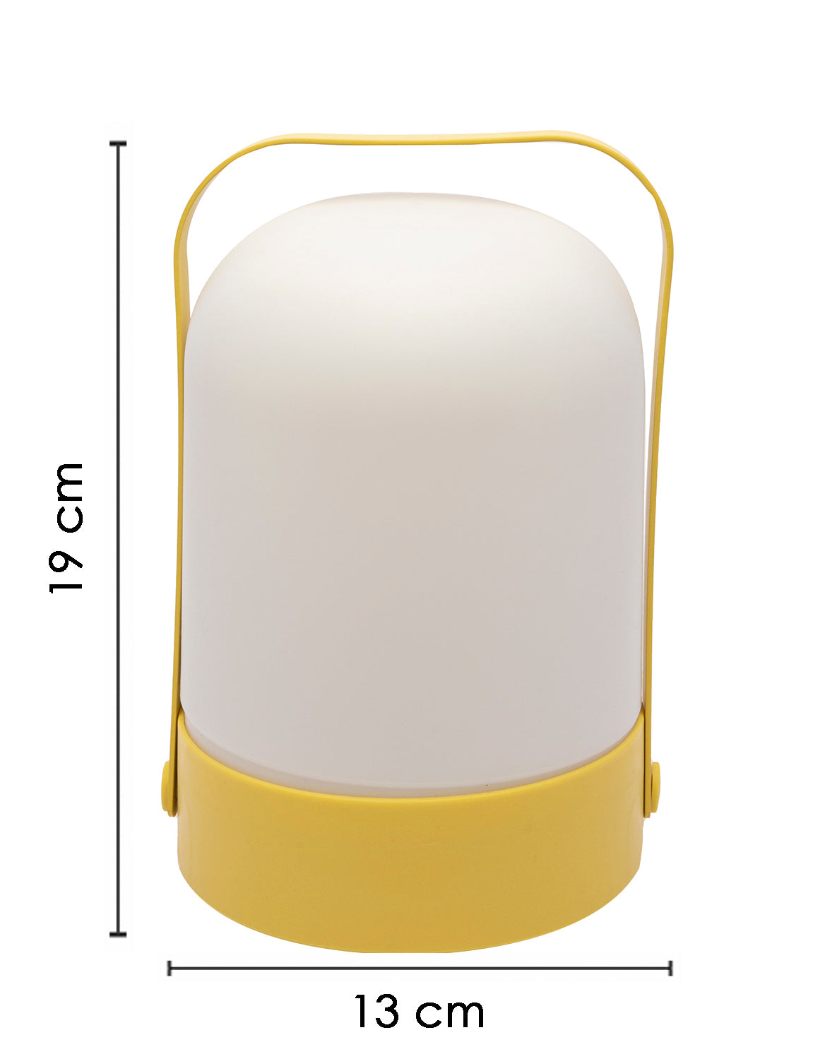 VON CASA Decorative Lantern, Lamp, Battery Operated, for Outdoor & Indoor Hanging, Table Decoration, Yellow, Plastic