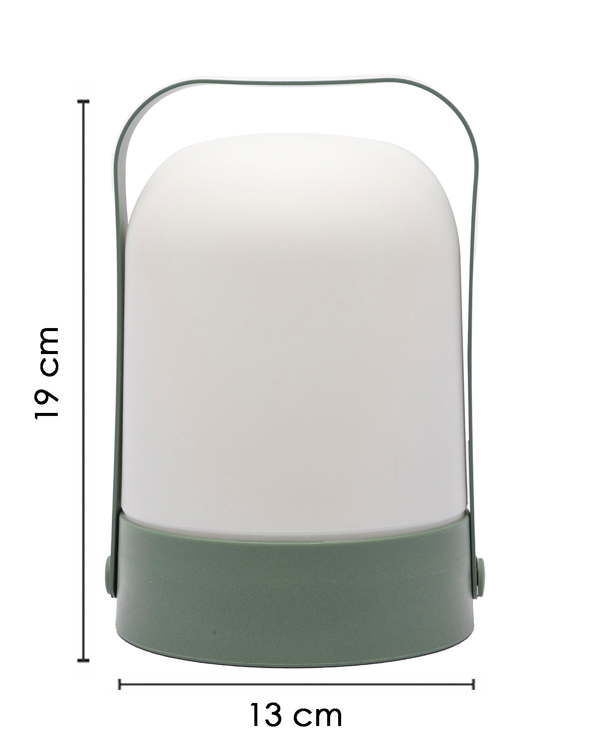 VON CASA Decorative Lantern, Lamp, Battery Operated, for Outdoor & Indoor Hanging, Table Decoration, Green, Plastic