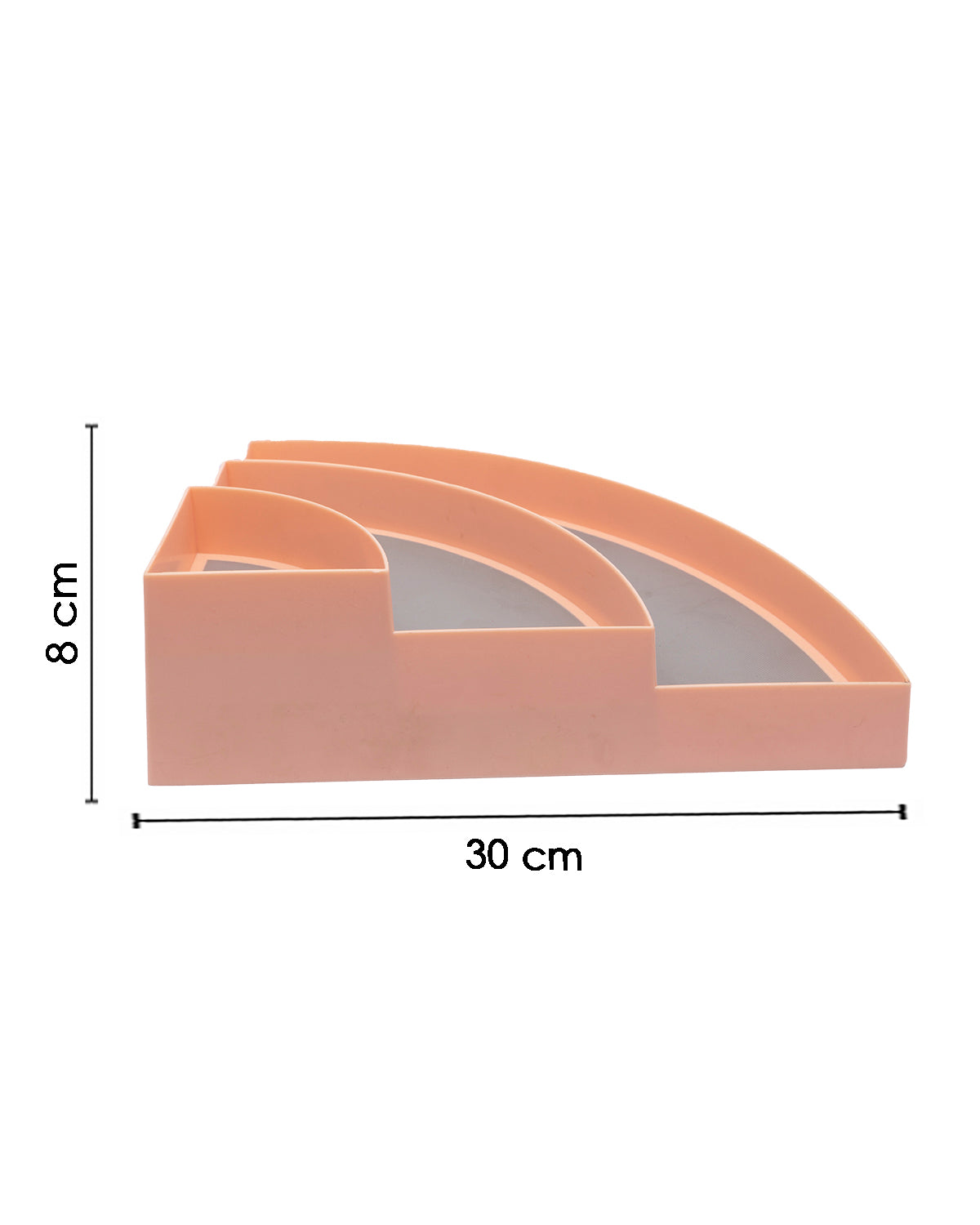 VON CASA 3 Tier Corner Organiser, Peach, Plastic