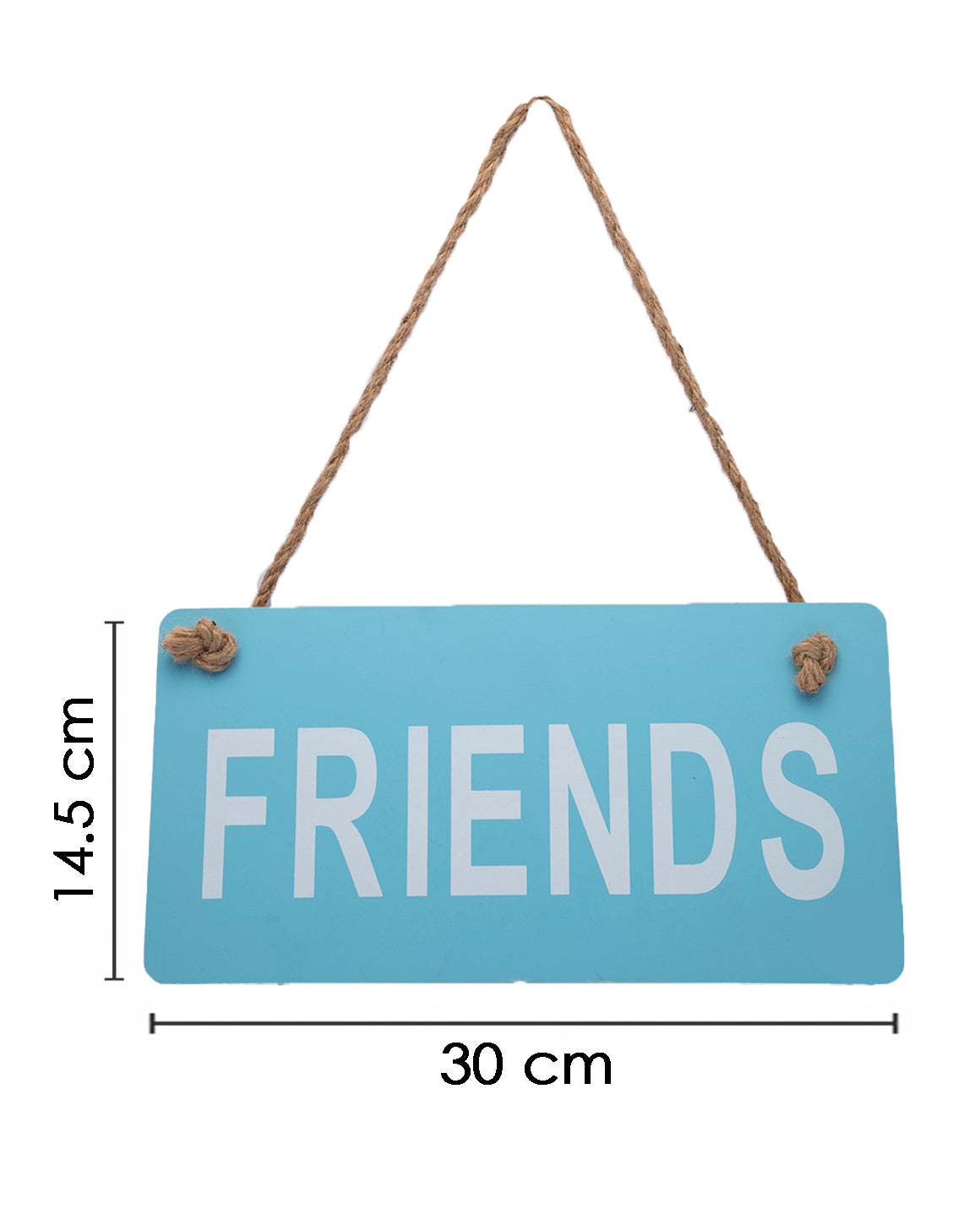 VON CASA Wall Décor, Friends, Blue, MDF