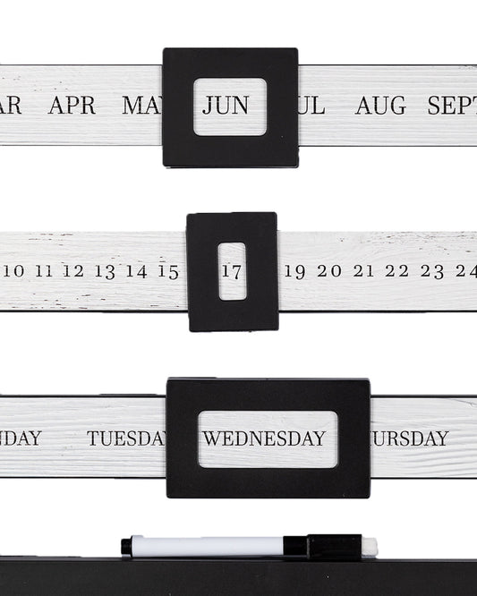 VON CASA Memo Board with Marker, Black, Plastic