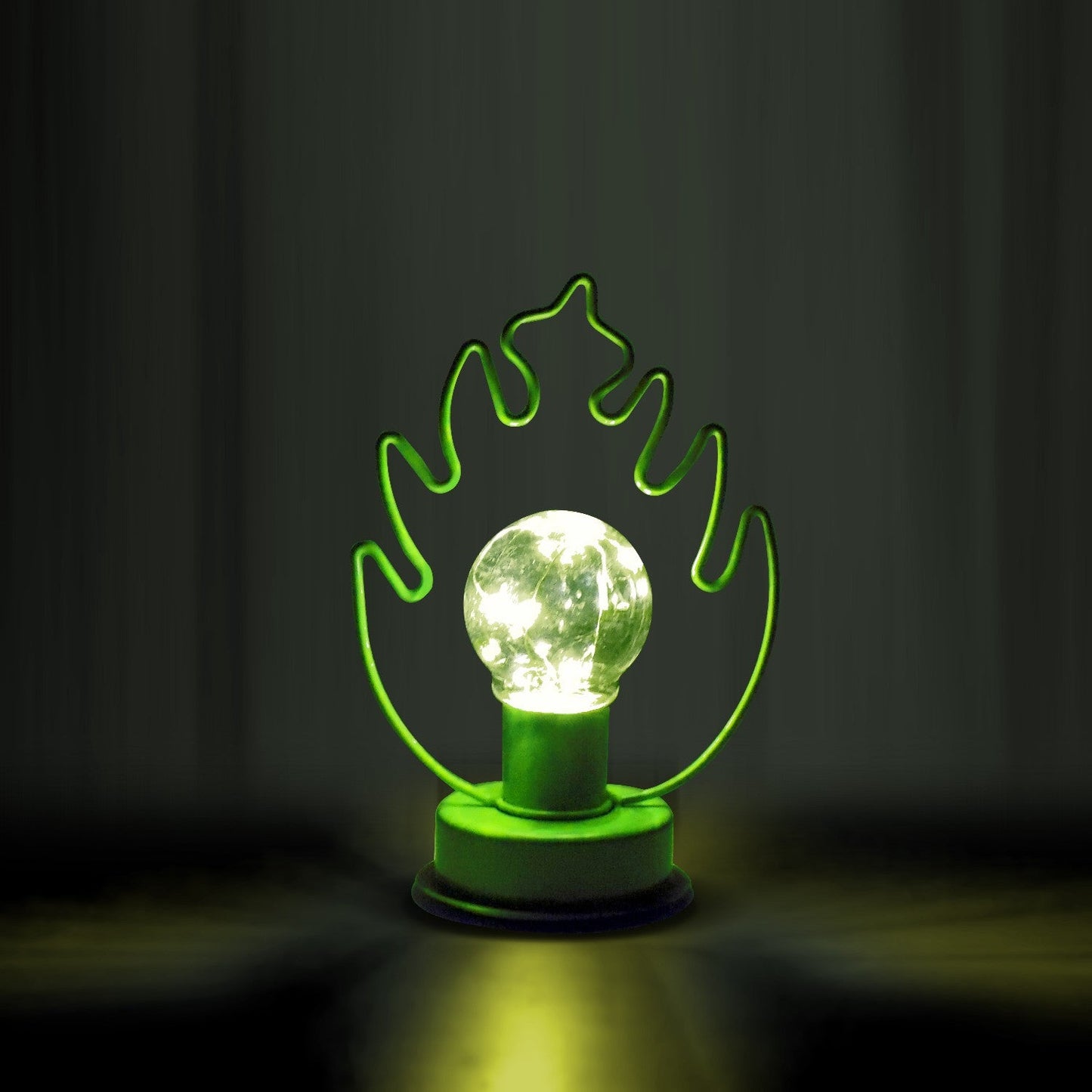 VON CASA Decorative Bulb, Light, Cordless, Battery Operated, Green, Iron