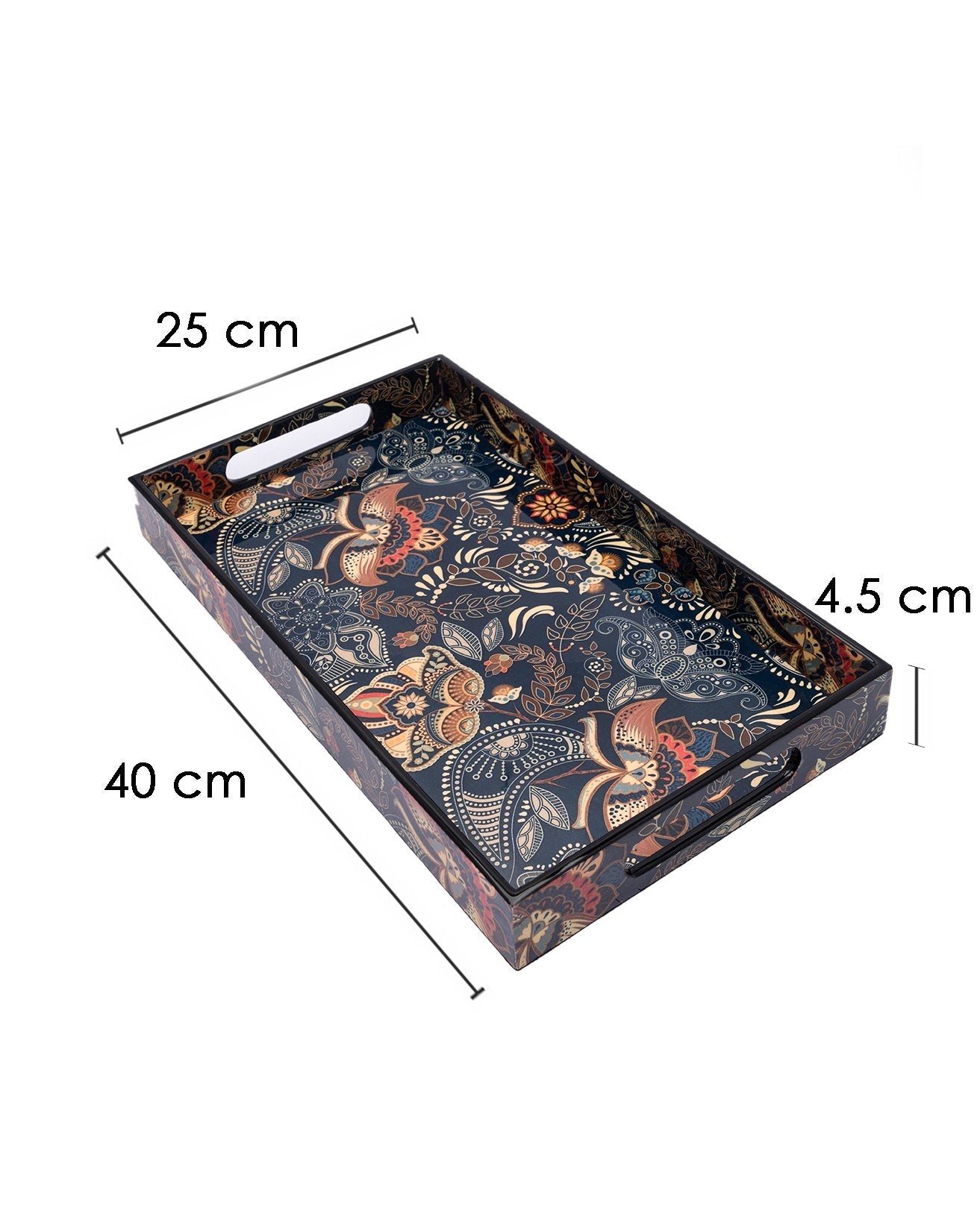 Tray, Medium, Blue, Mdf
