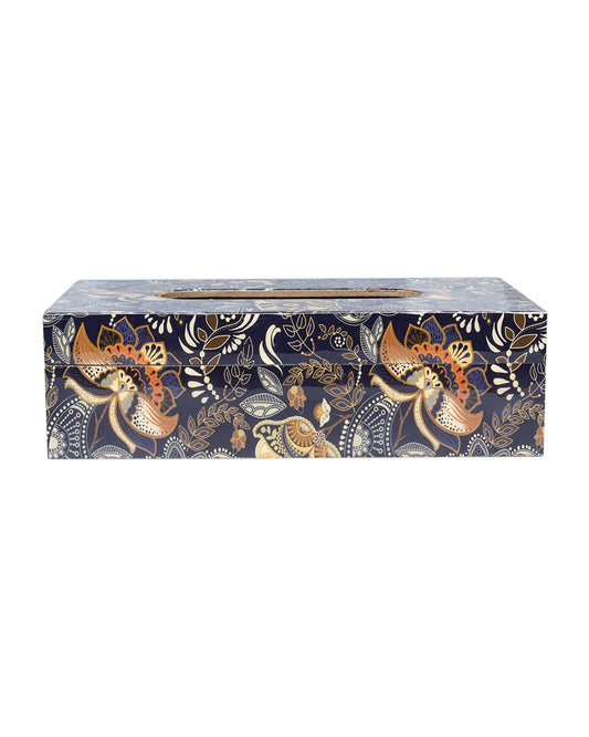 VON CASA Tableware Tissue Box (1 Pcs, Floral Print)