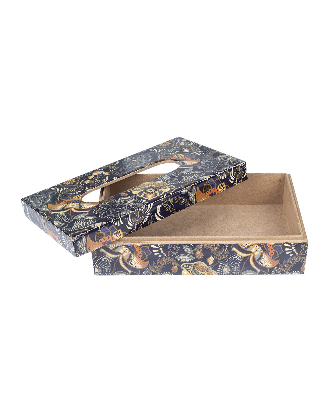 VON CASA Tableware Tissue Box (1 Pcs, Floral Print)