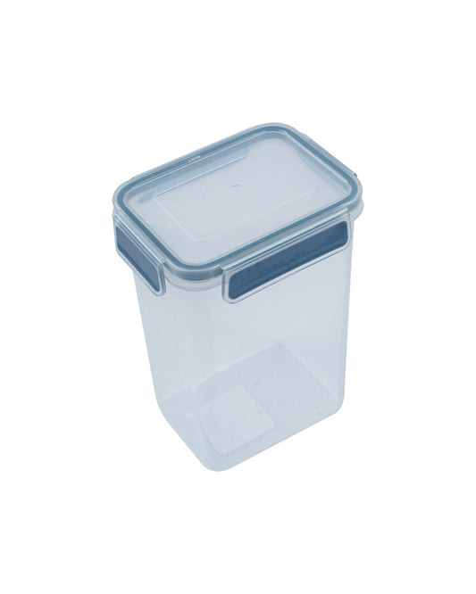 VON CASA Food Storage Container, with Clip Lock, Blue, Plastic, 1.5 Litre