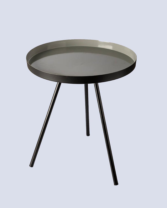VON CASA Metal Tripod Table - White
