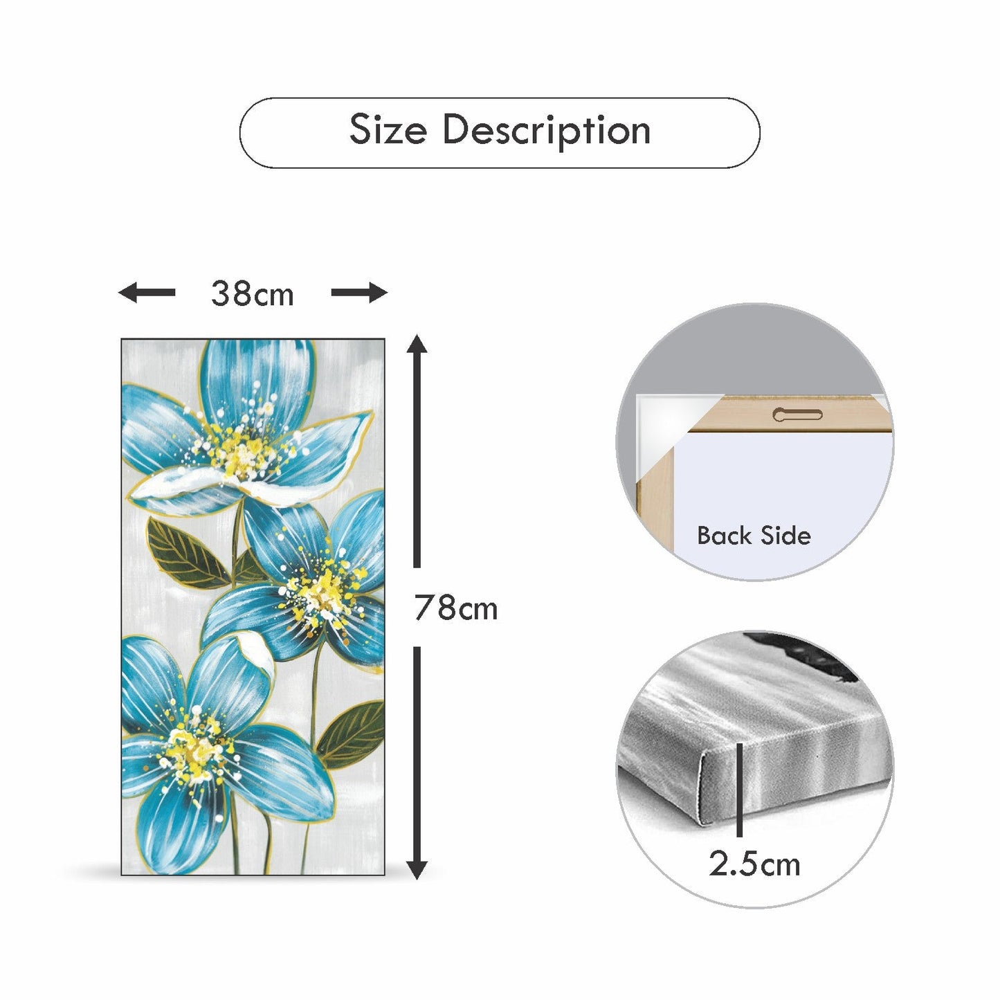 VON CASA Flower Painting Artwork