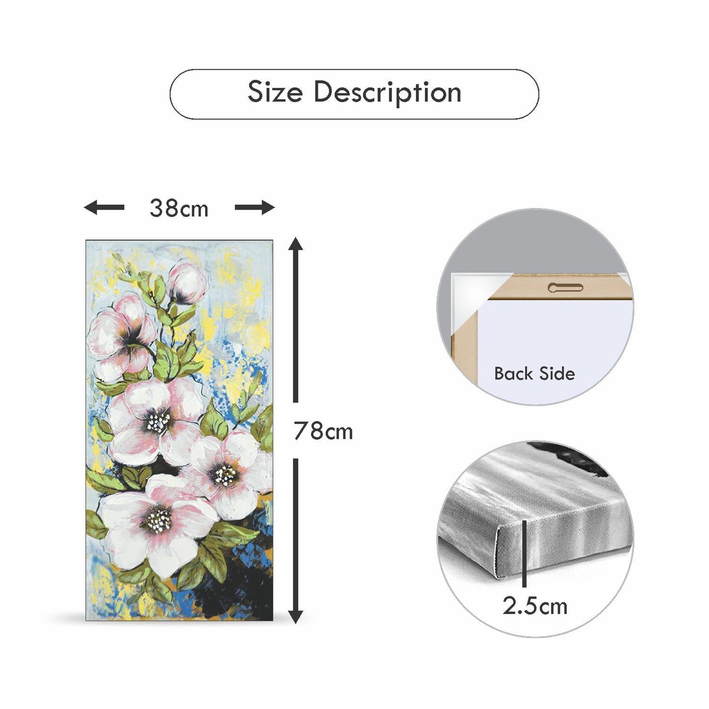 VON CASA Flower Painting Artwork