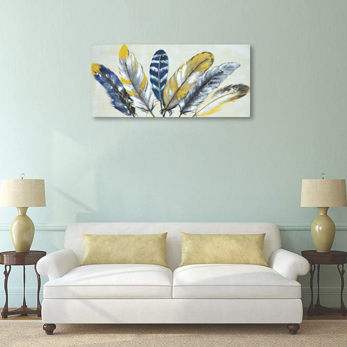 VON CASA Feathers Oil Painting Artwork