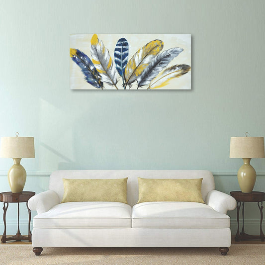 VON CASA Feathers Oil Painting Artwork