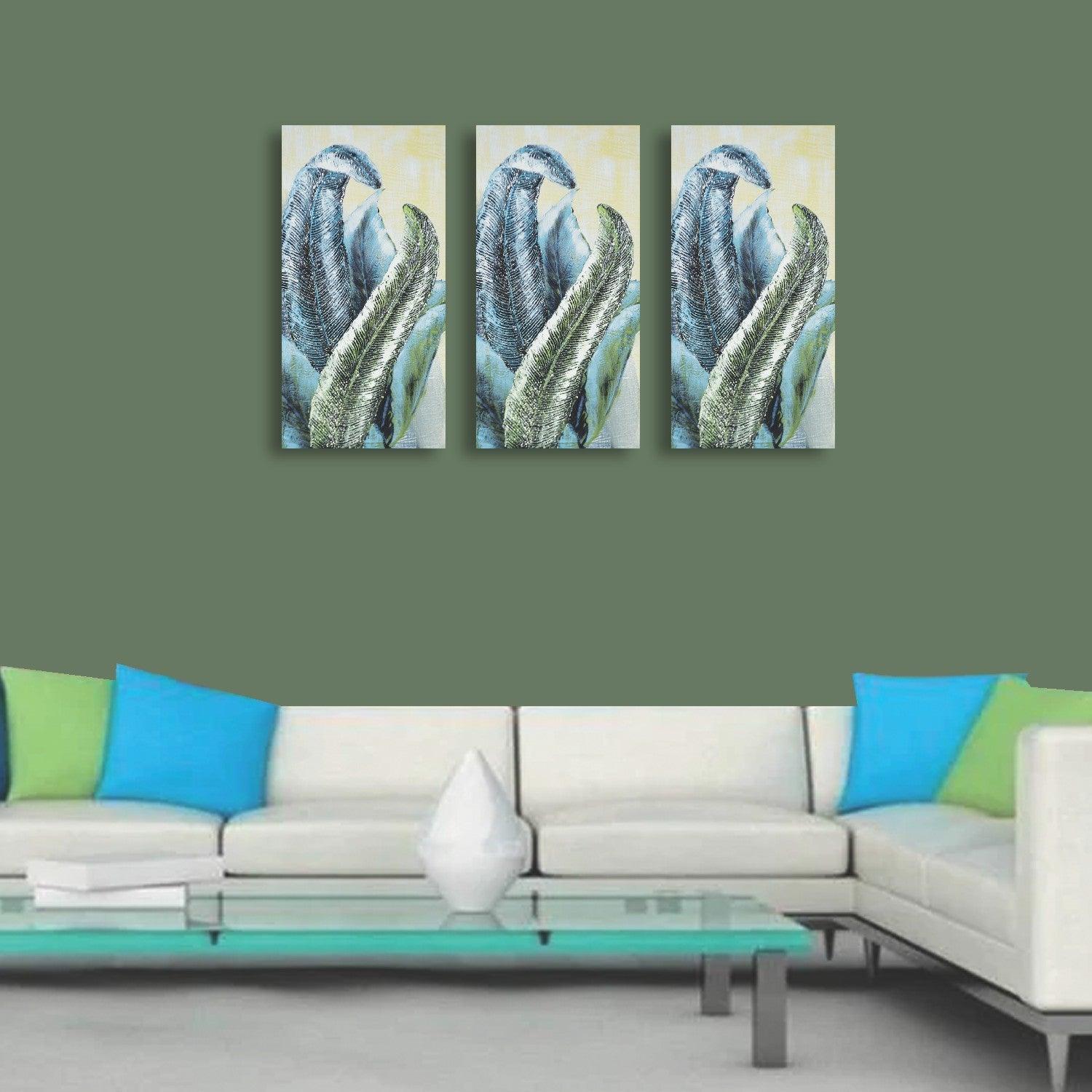 VON CASA Hand Painted Big Leaf Oil Painting on Canvas - VON CASA - VON CASA