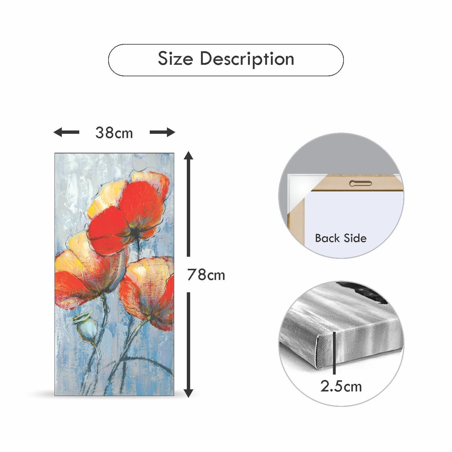 VON CASA Flower Painting Artwork