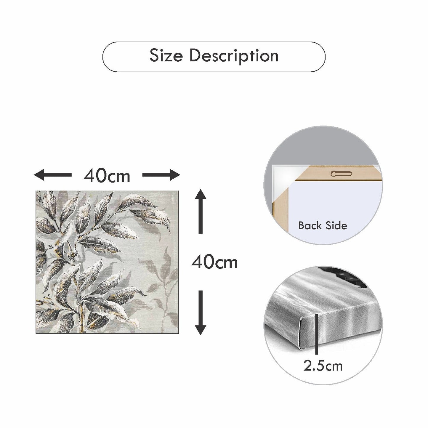 VON CASA Grayscale Tree Artwork