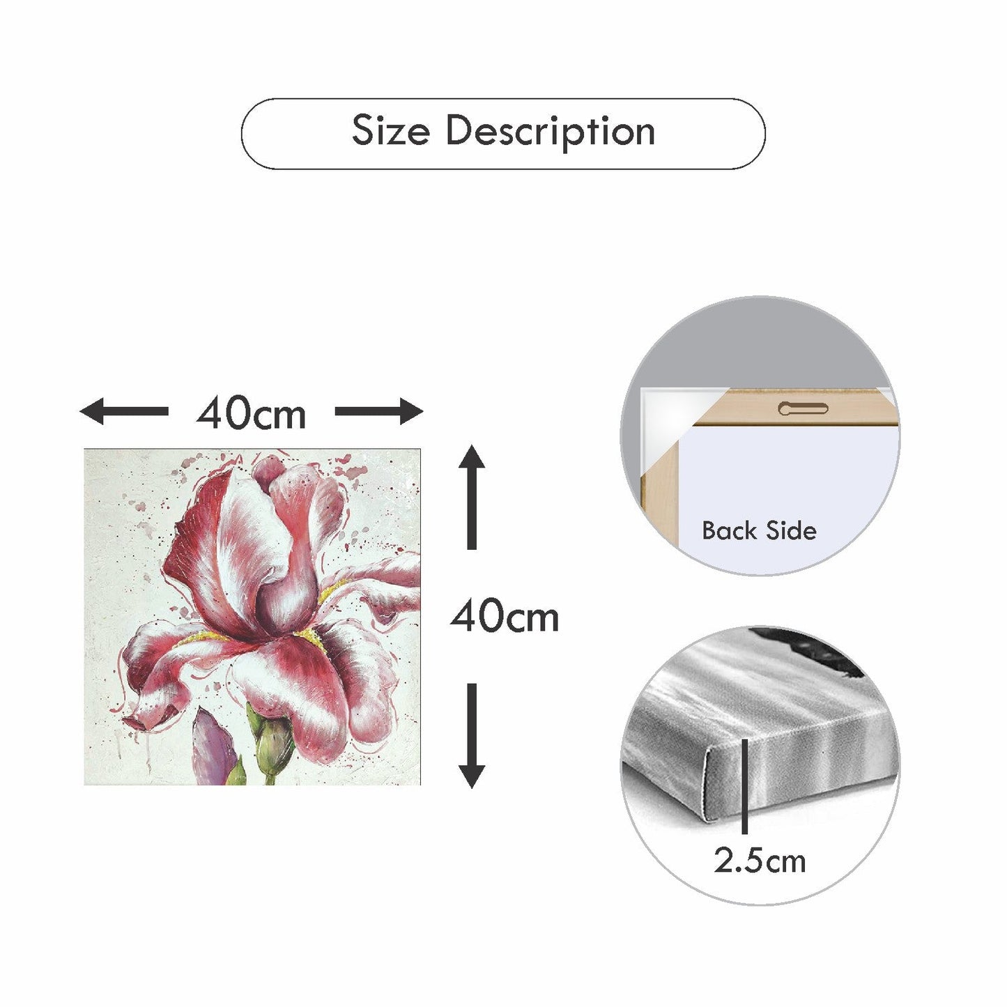 VON CASA Flower Oil Painting Artwork