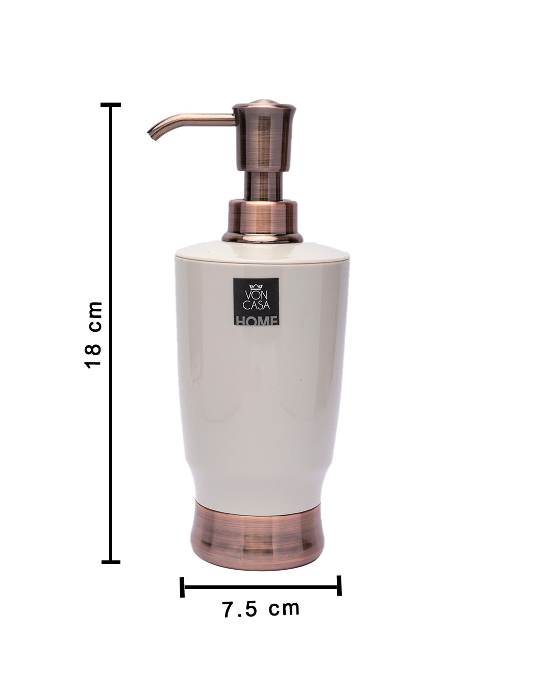 VON CASA Bronze Finish Base Soap Dispenser - 250 mL