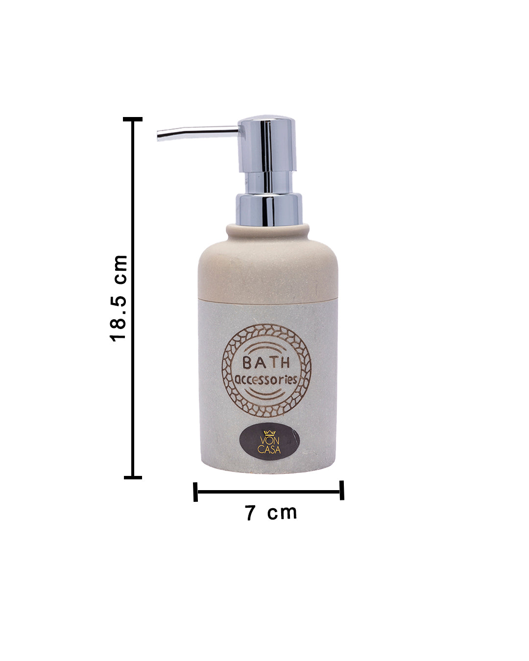 VON CASA Stone Finish Soap Dispenser - 350 mL