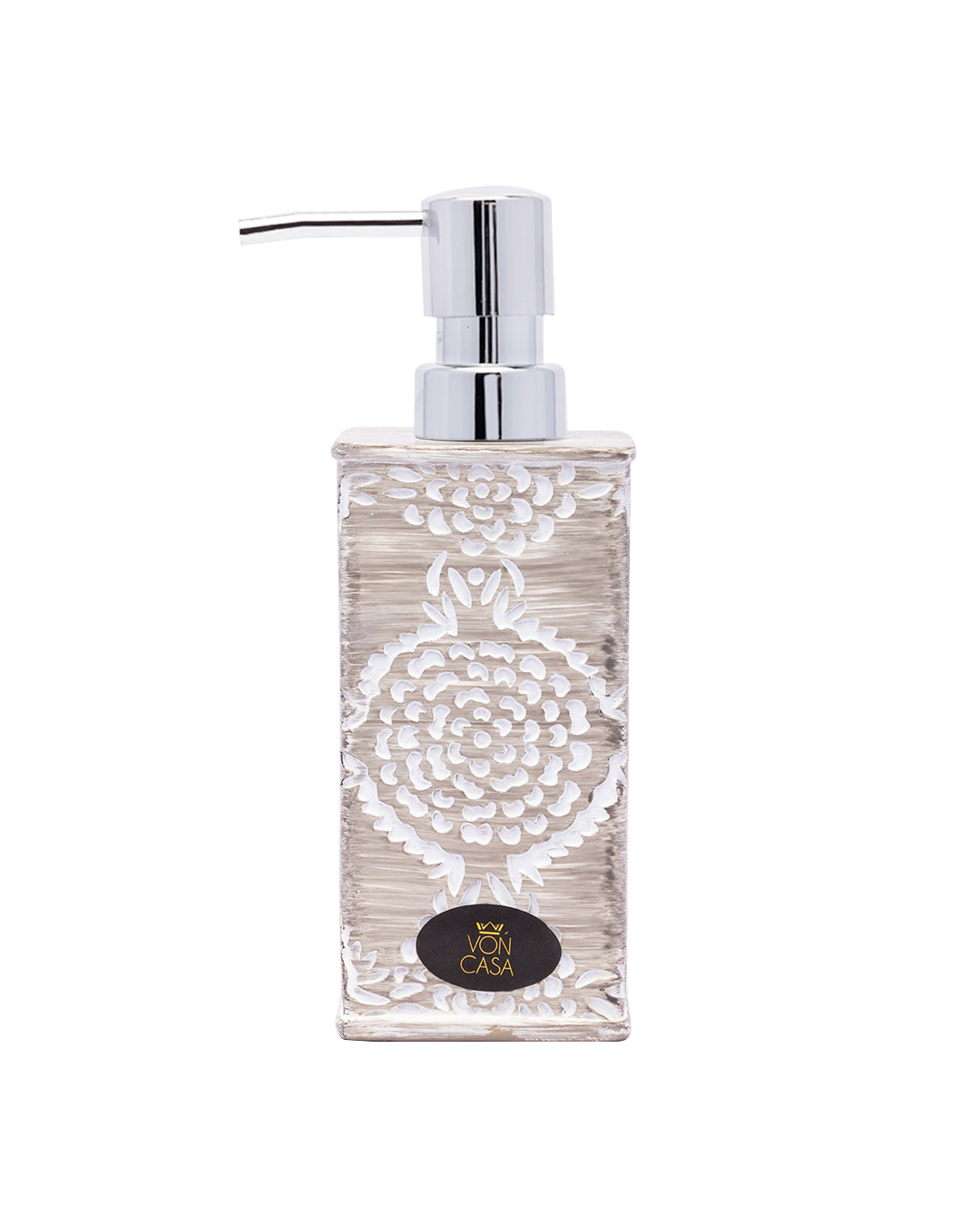 VON CASA Traditional Engraved Design Liquid Soap Dispenser- 300 mL