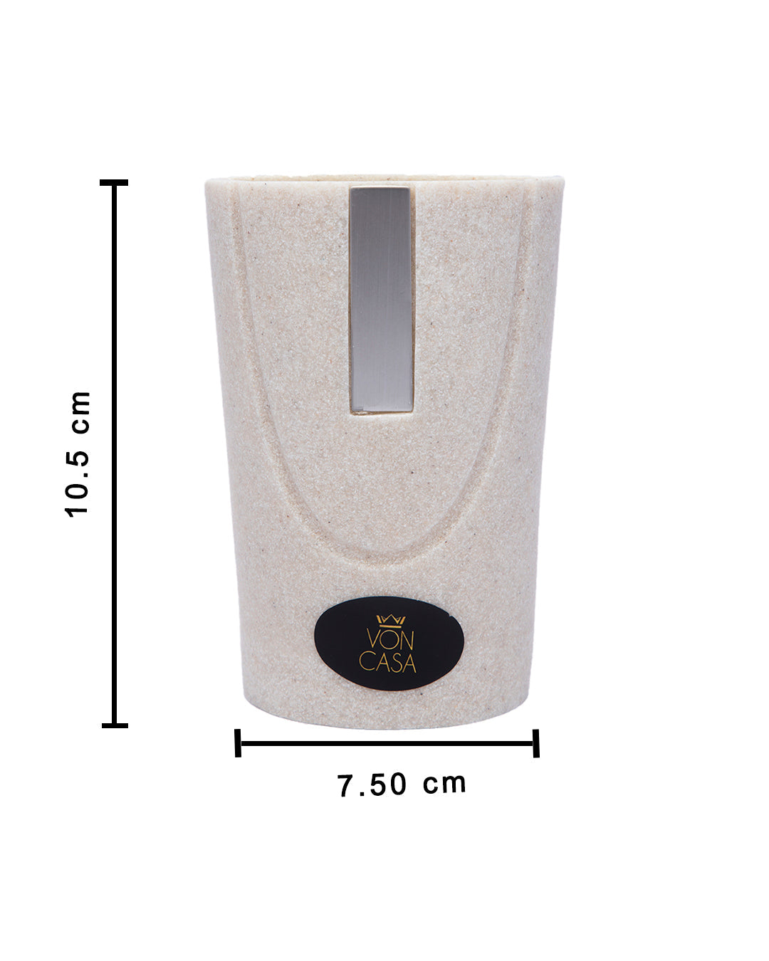 VON CASA Fabric Texture Toothbrush Holder