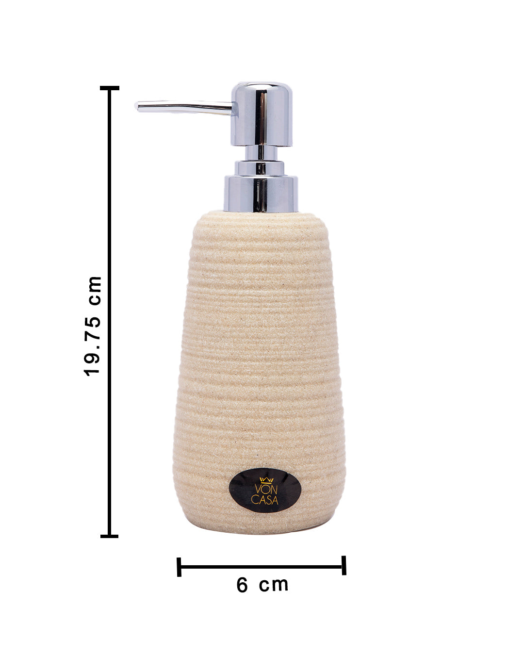VON CASA Stone Curving Soap Dispenser - 320 mL