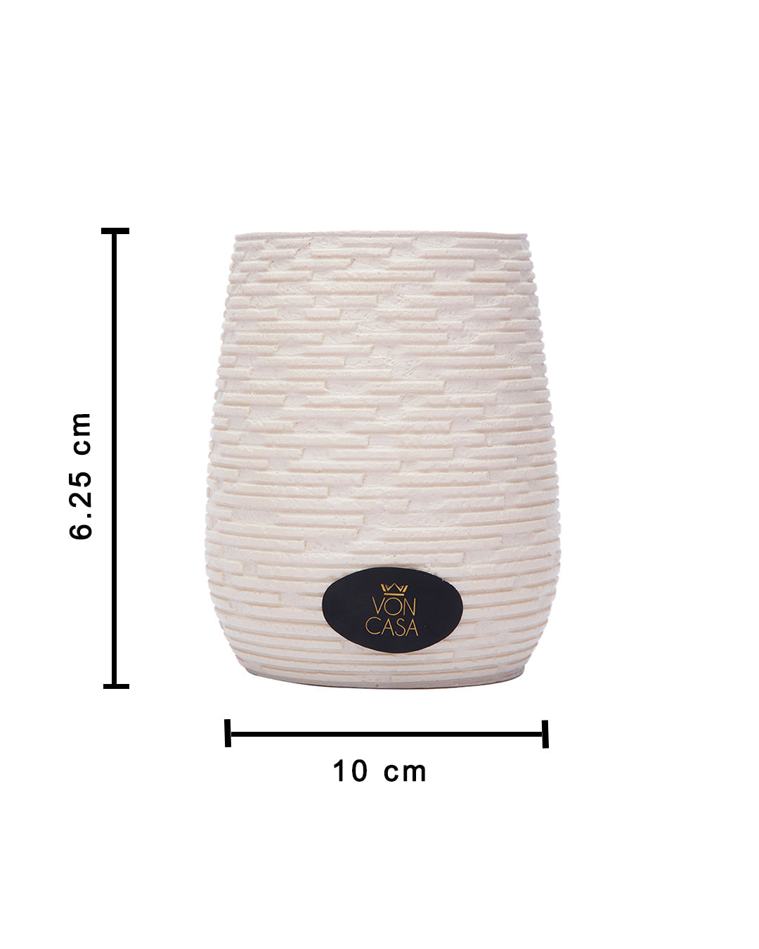 VON CASA Brick Raw Stone Toothbrush Holder