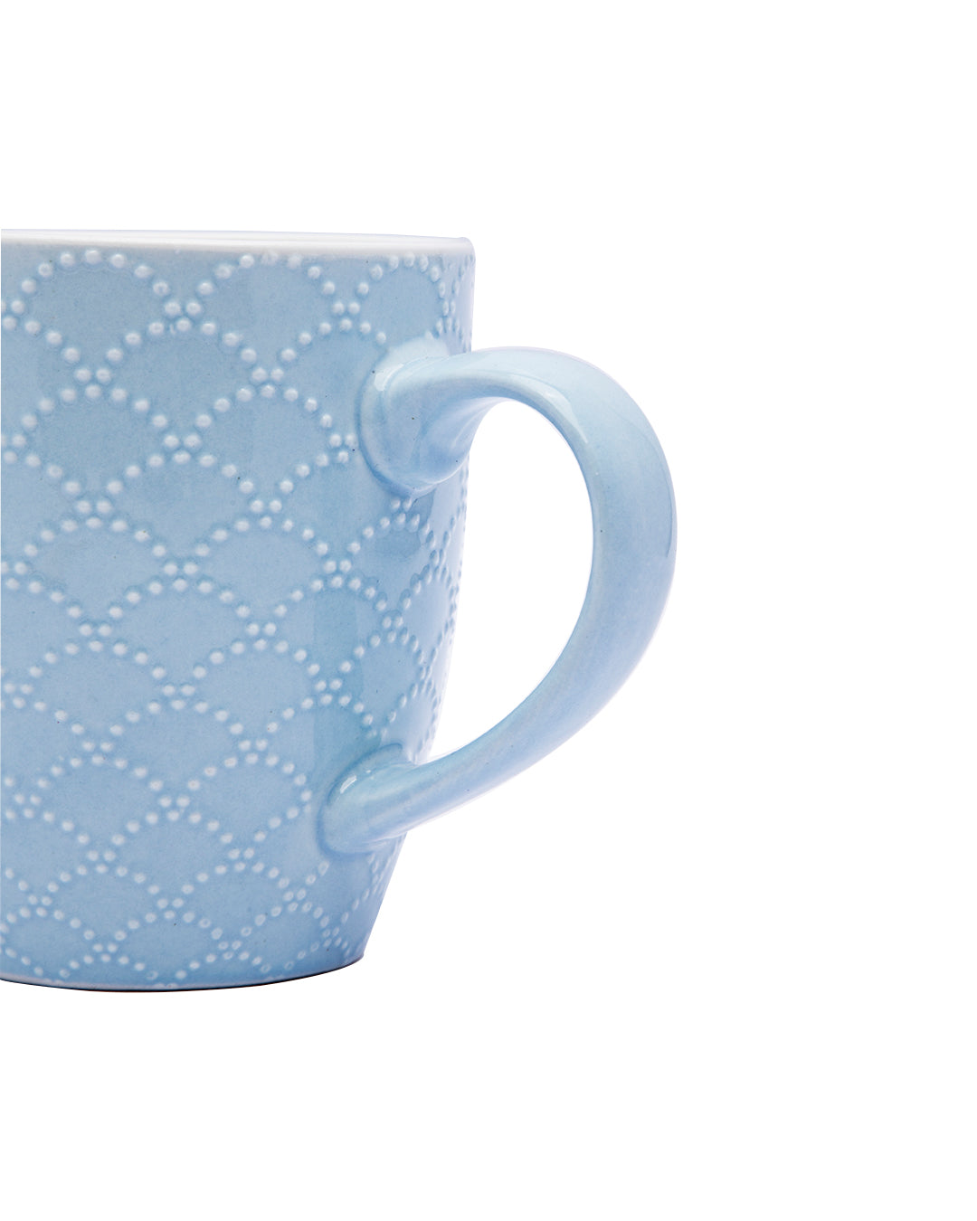 VON CASA Honey Embossed Tea & Coffee Mug - Set of 4, 24mL