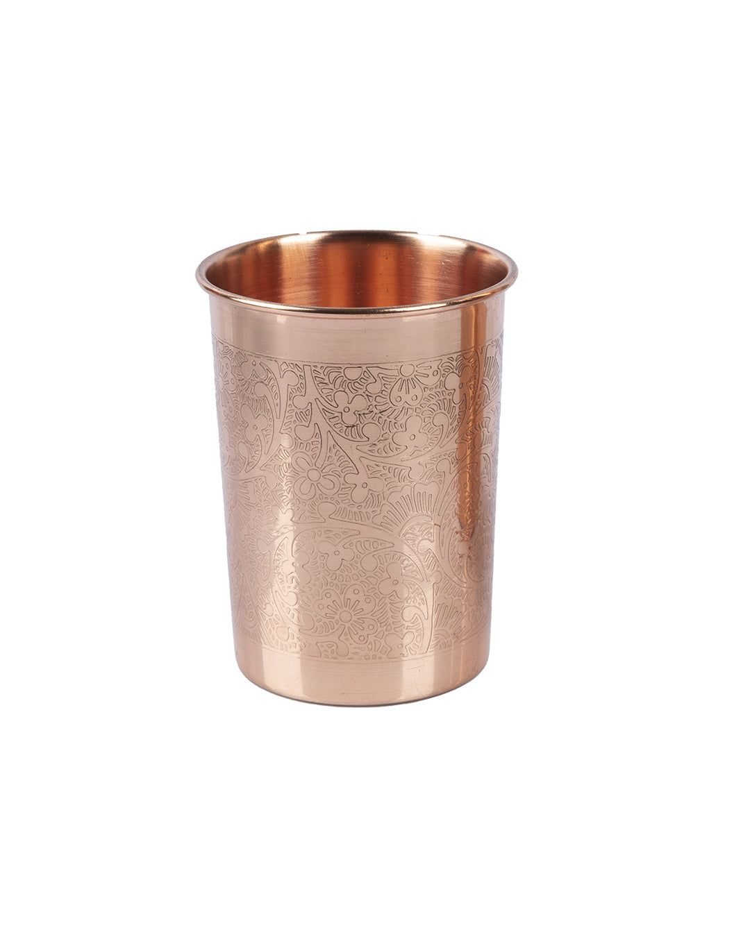 VON CASA Bottle with Tumbler Set, 1 Bottle, 2 Tumblers, Copper, Set of 3, 1 Litre