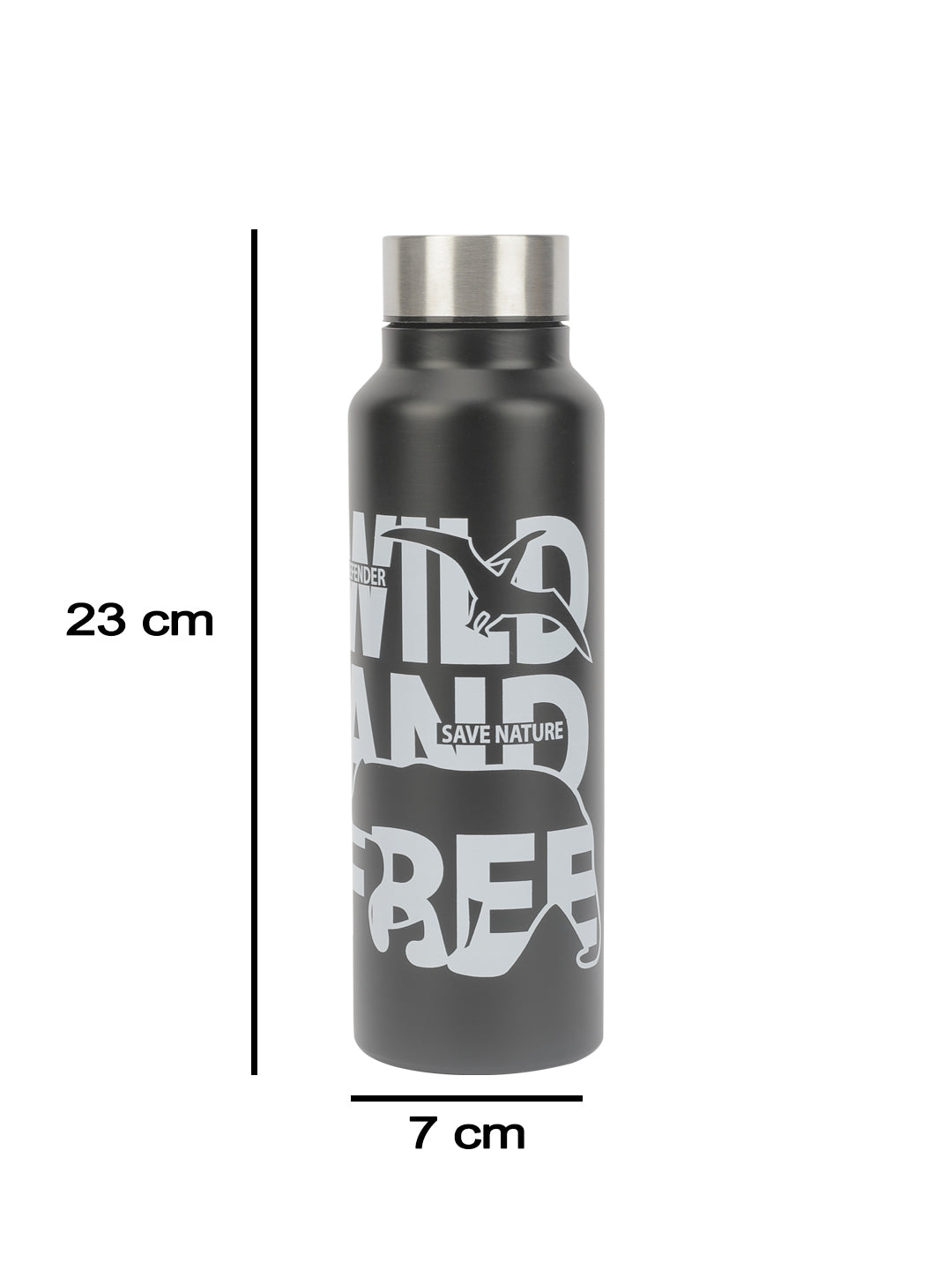 VON CASA Stainless Steel 750Ml Water Bottles - Black