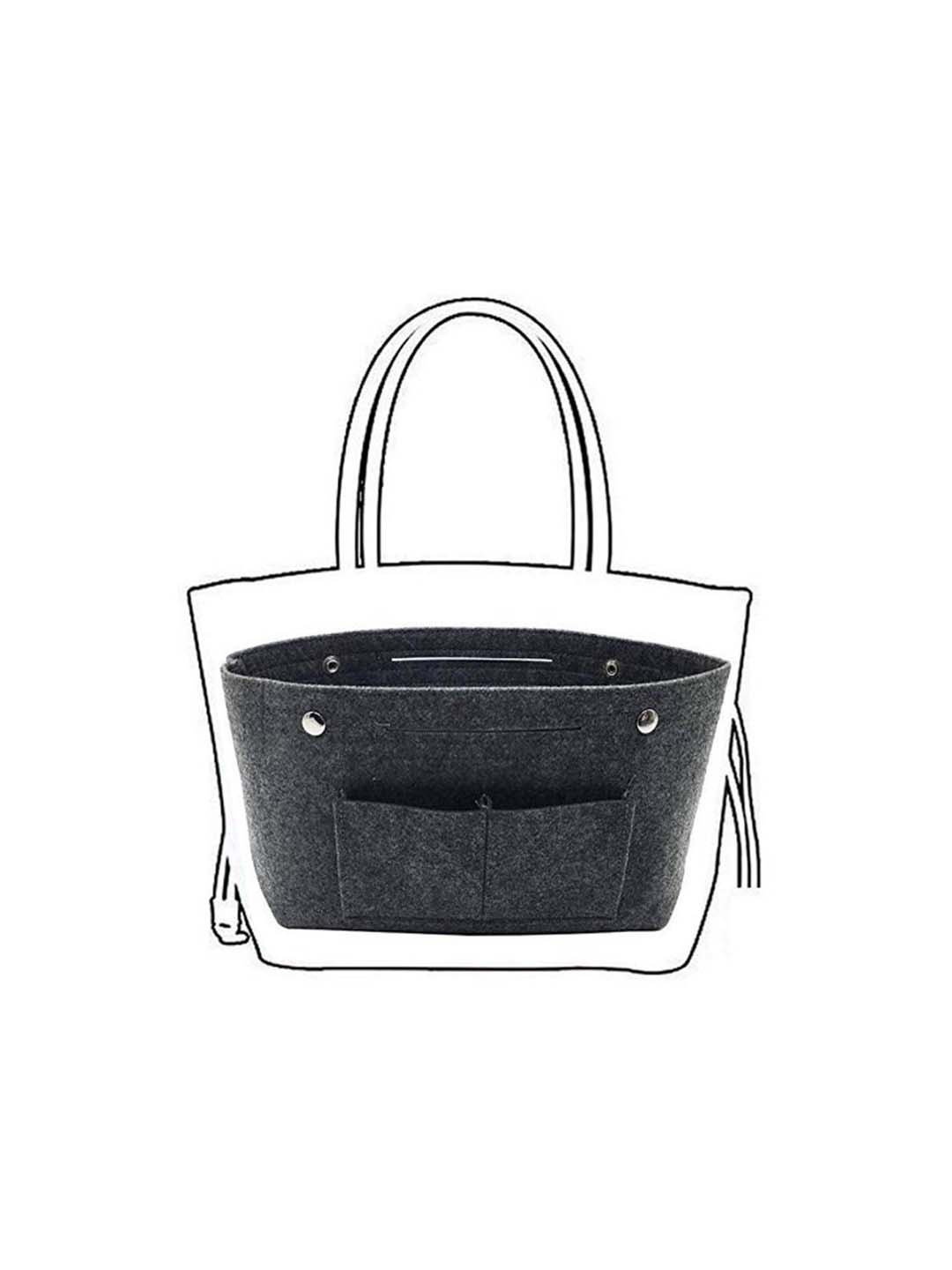 VON CASA Felt Home Storage Organizer - 25X10X15Cm - Dark Grey