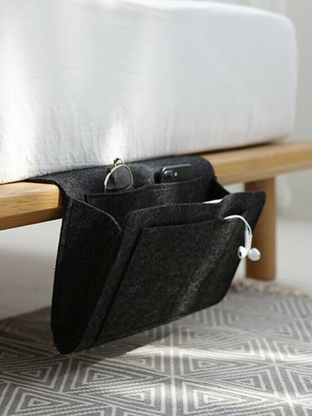 VON CASA Felt Home Storage Organizer - 32X20X0.2Cm - Dark Grey
