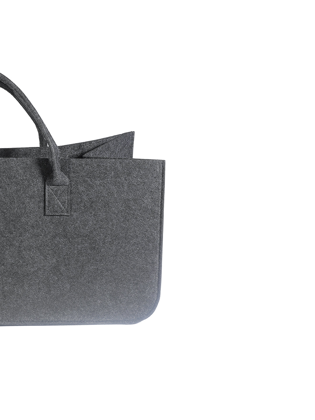 VON CASA Large Capacity Felt Bags For Storage Home - 50X25X25Cm - Dark Grey