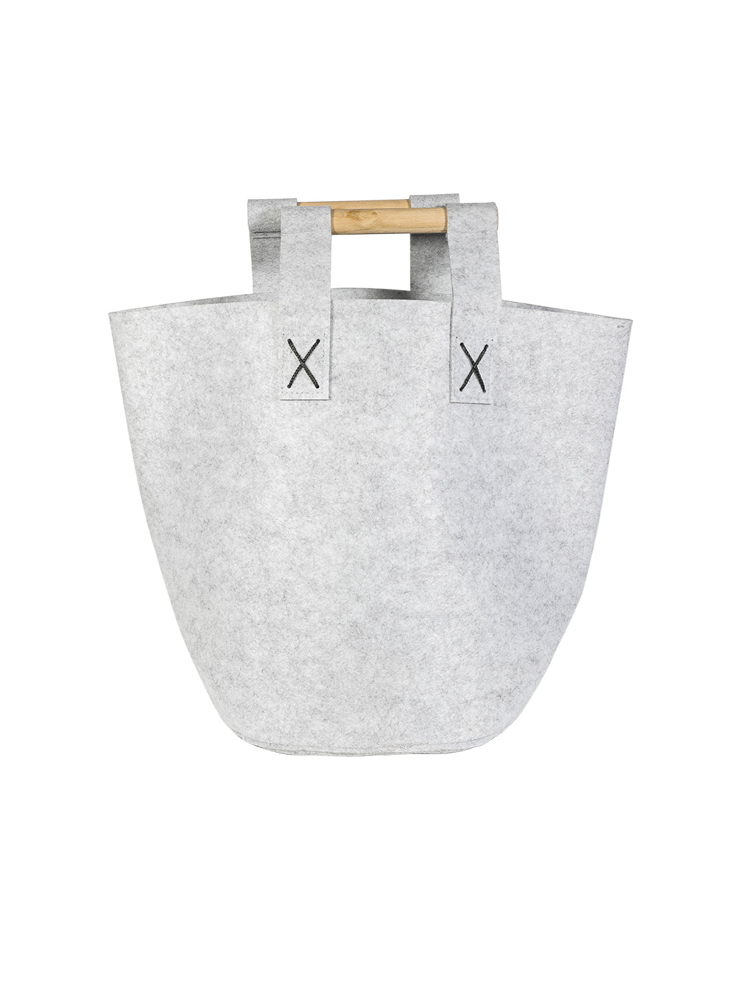 VON CASA Nordic Felt Storage Basket - Light Grey