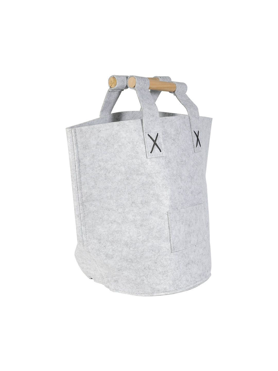 VON CASA Nordic Felt Storage Basket - Light Grey