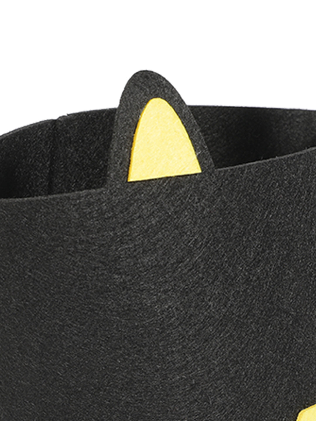 VON CASA Cylindrical Felt Organizer Basket - 27 Litre, Black