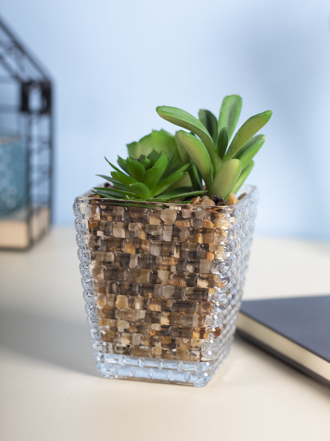 VON CASA Fake Mini Succulent Plant