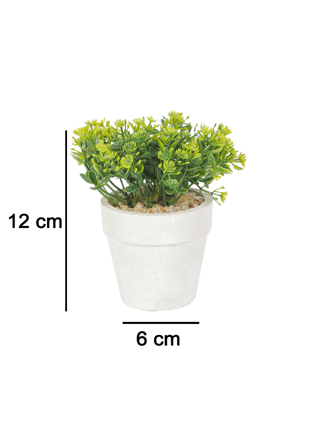 VON CASA Decor Bonsai Bush Planter White Pot