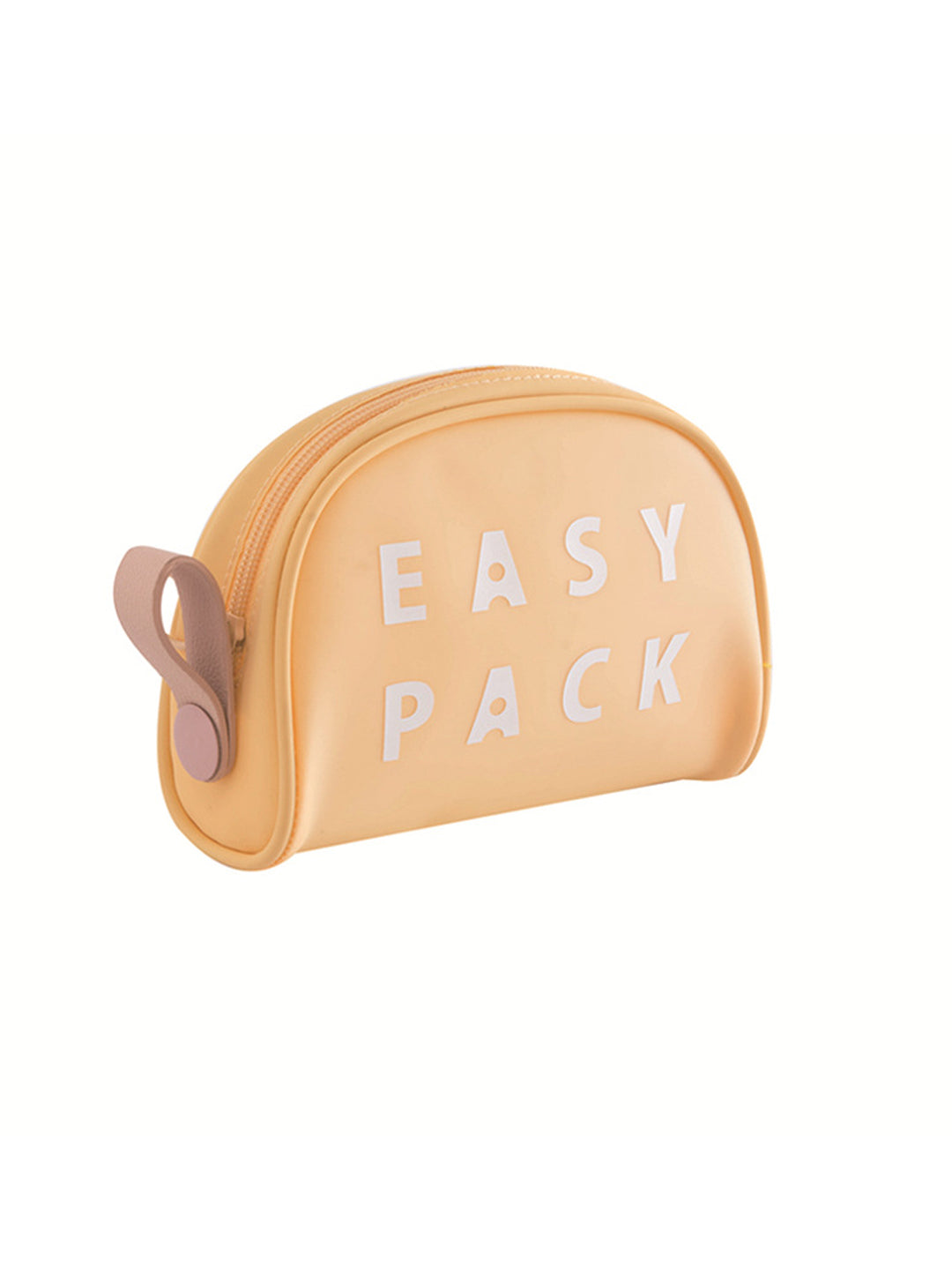 VON CASA D Shaped Plastic Travel Pouch - Yellow