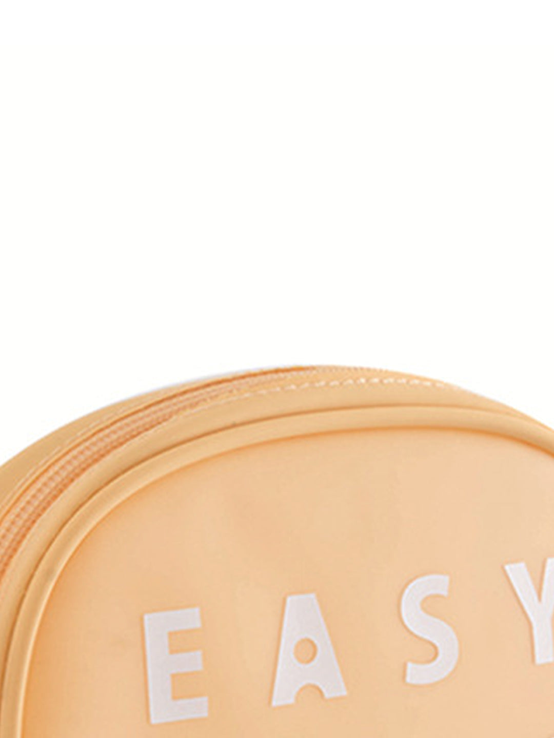 VON CASA D Shaped Plastic Travel Pouch - Yellow